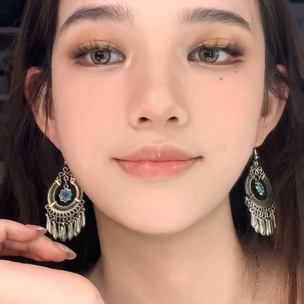 Wholesale Bohemian style long tassel earrings